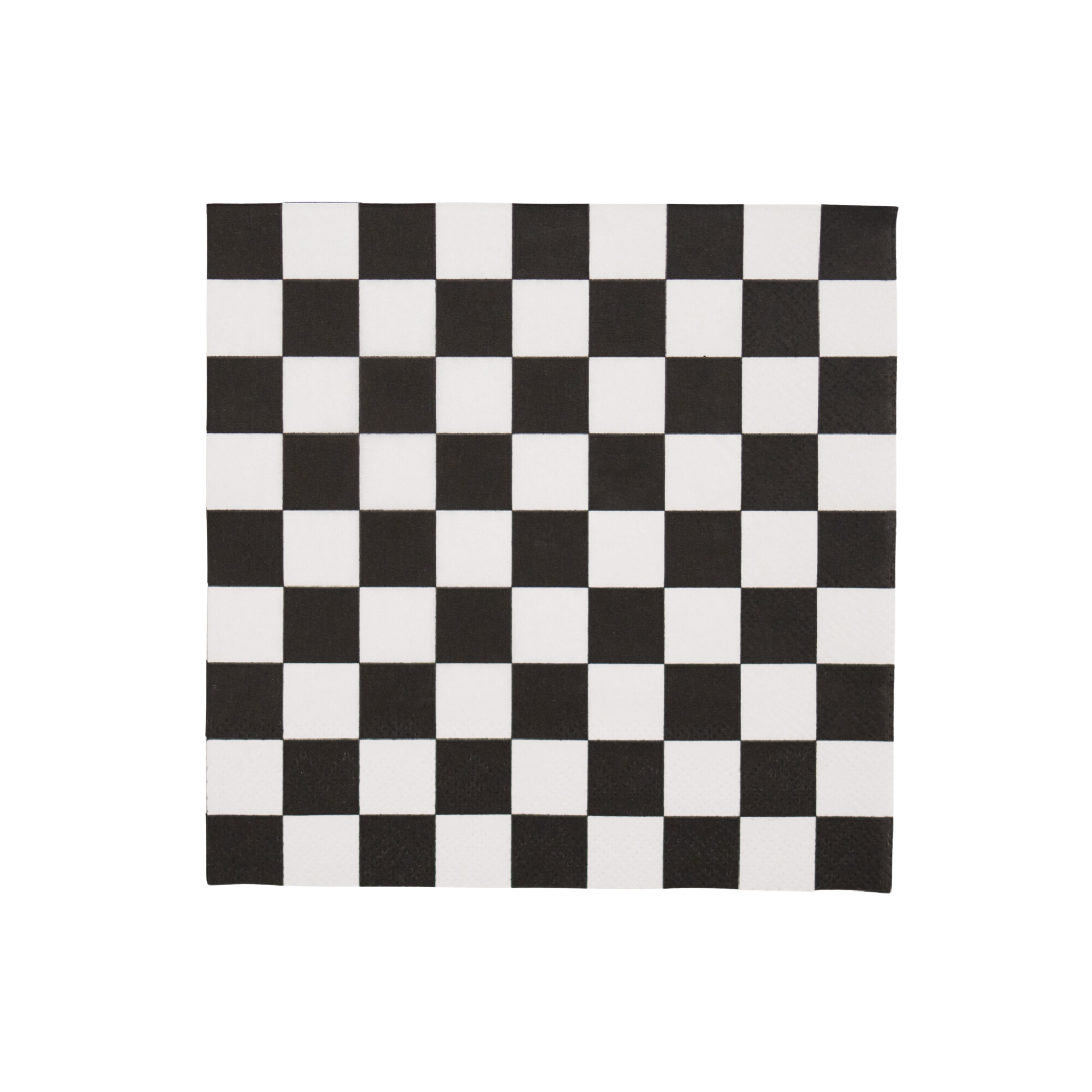 Black & White Checker Napkins