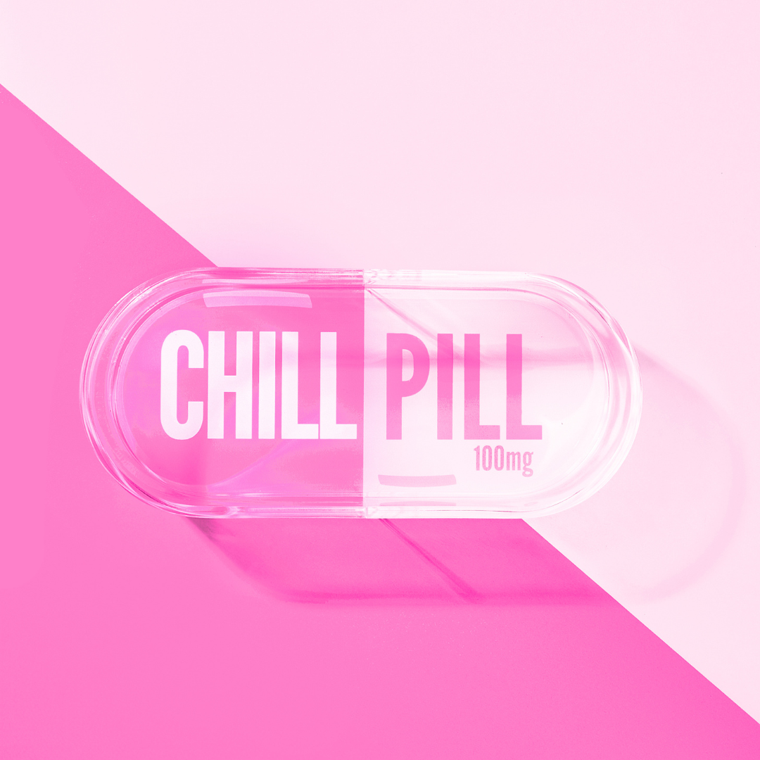 Chill Pill Trinket Tray | Pink