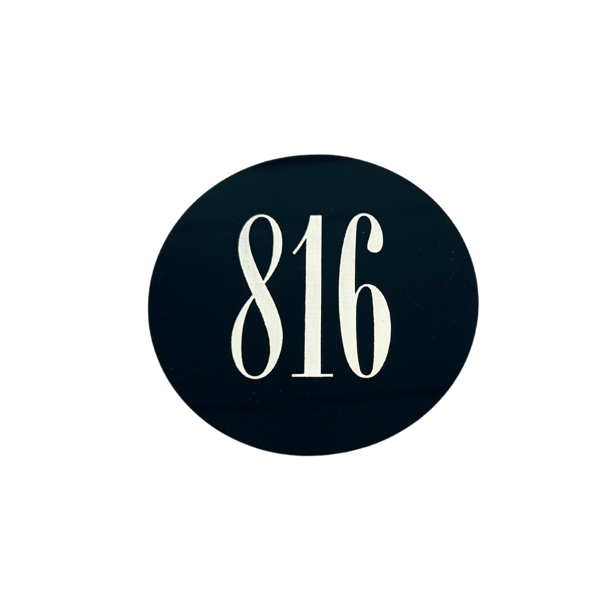 816 Area Code Coaster | Black