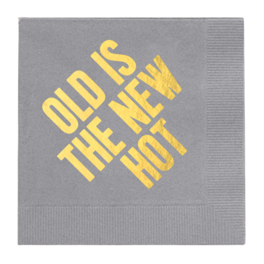 Old is The New Hot Paper Cocktail Napkins