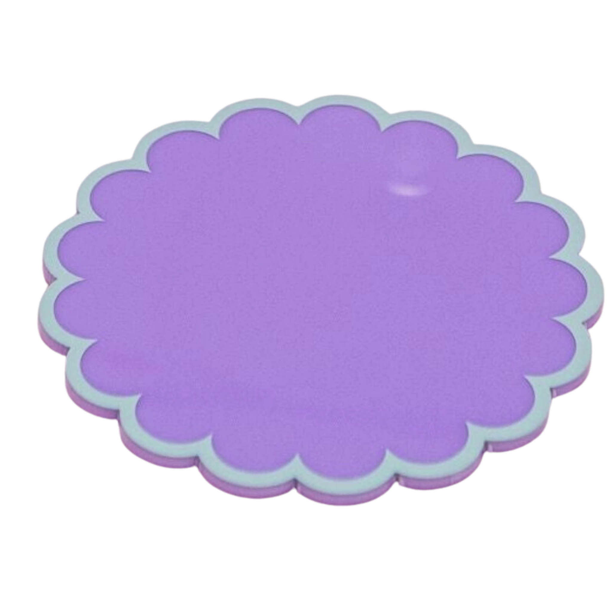 Lilac Scallop Coaster