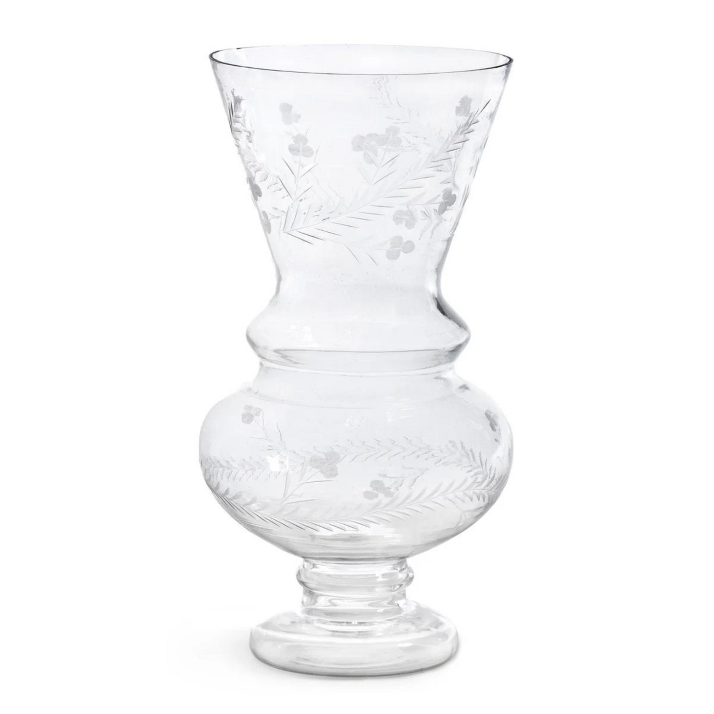 Glass Etched Vase