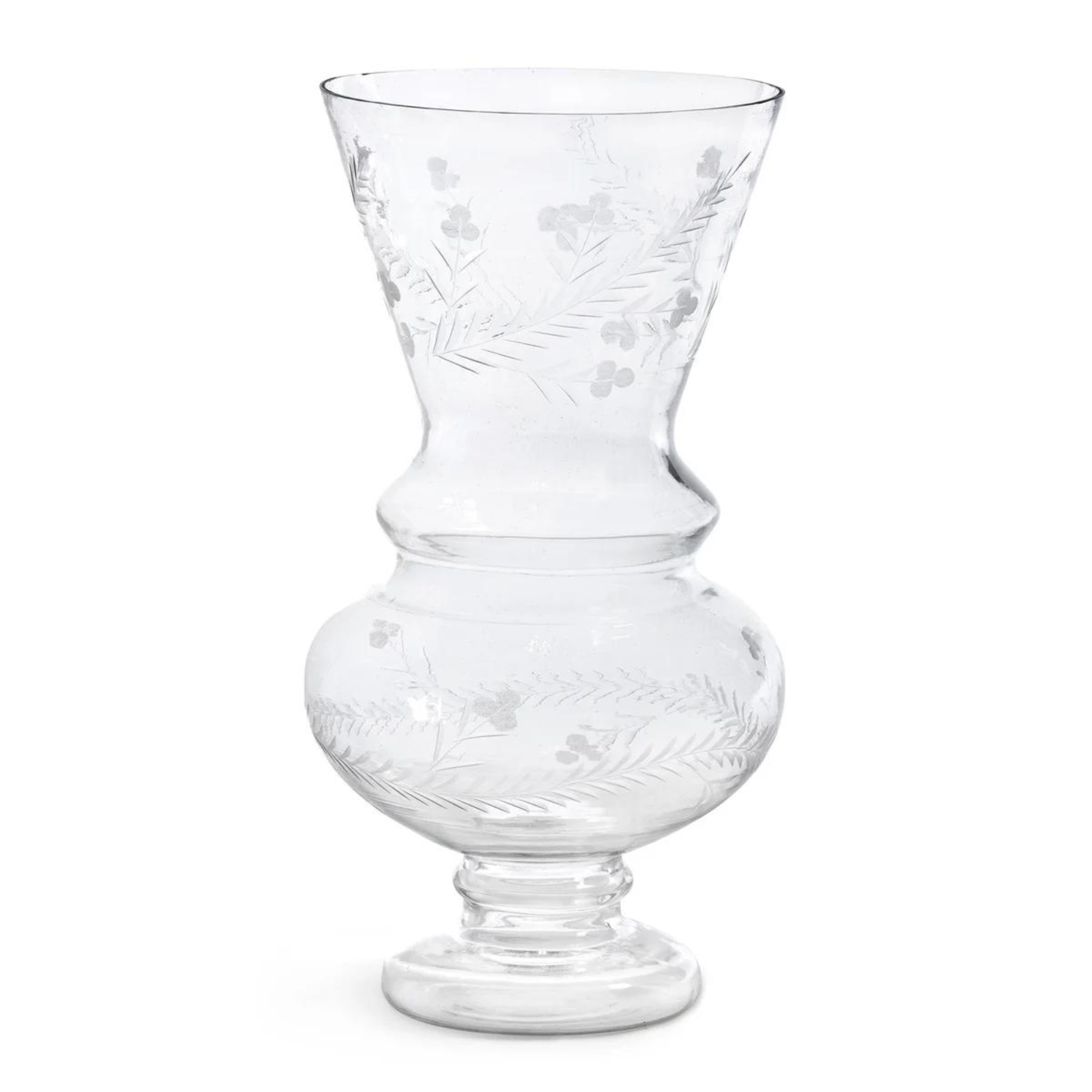 Glass Etched Vase