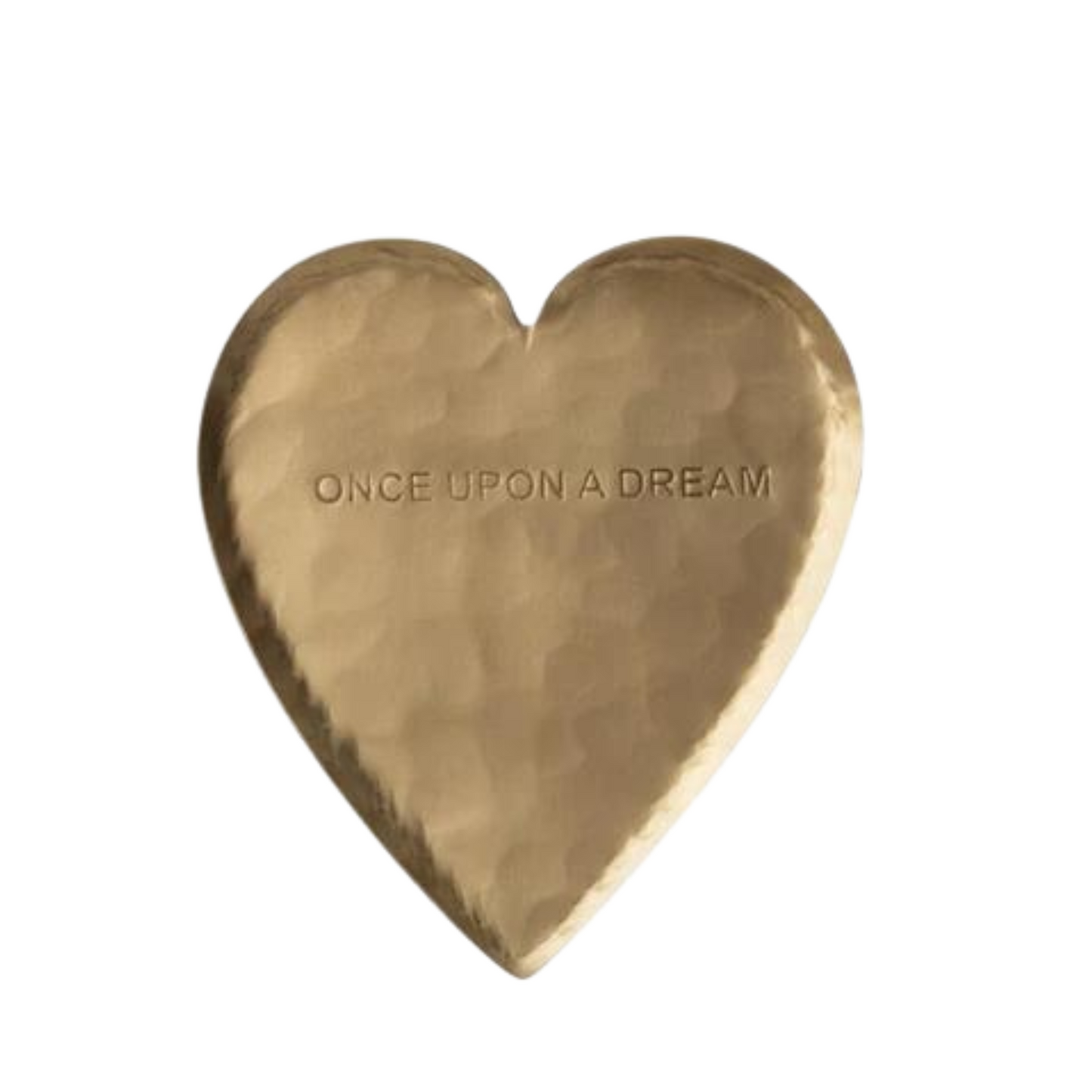 Hammered Brass Heart Shaped Dish