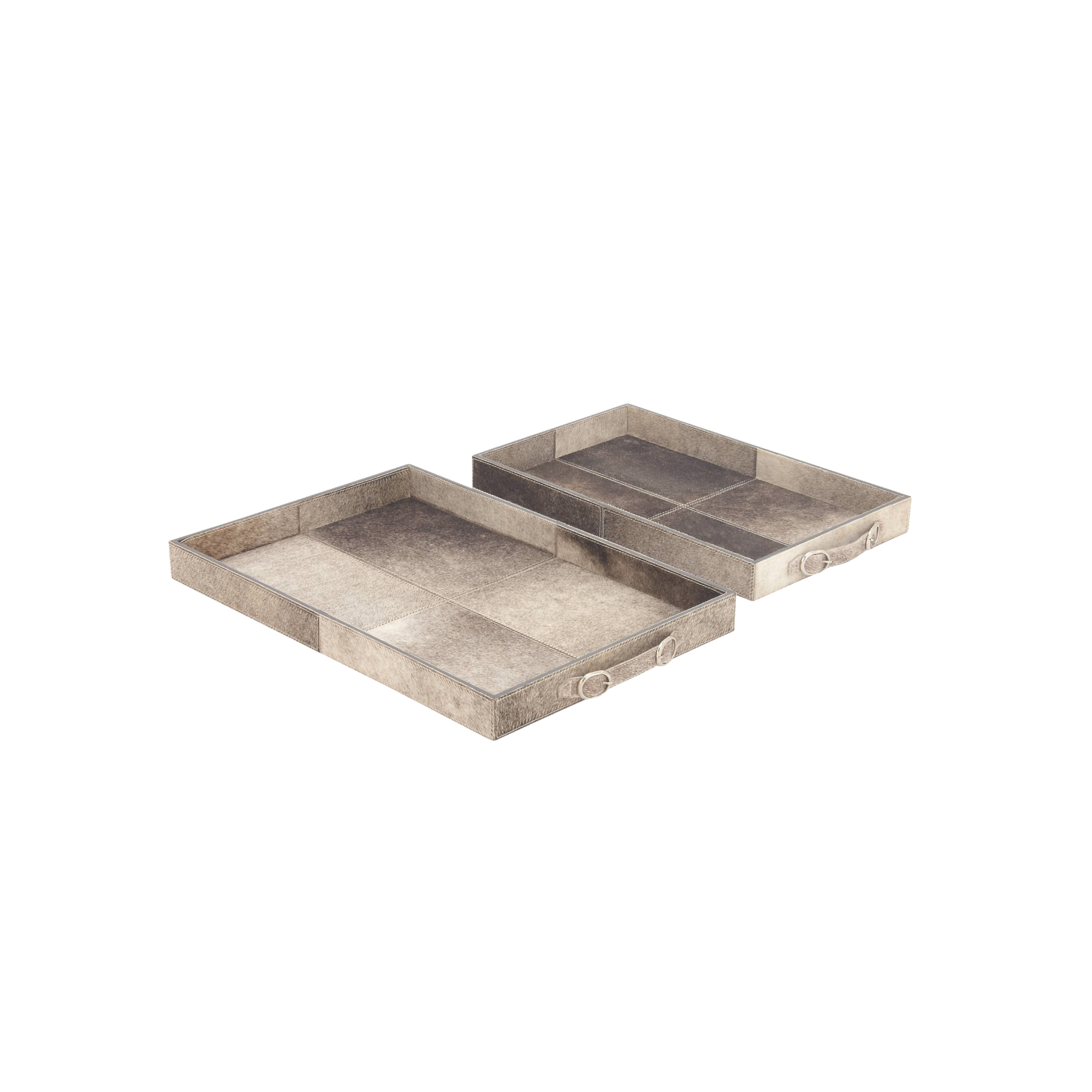 Traditional Gray Wooden Tray | 2 Sizes