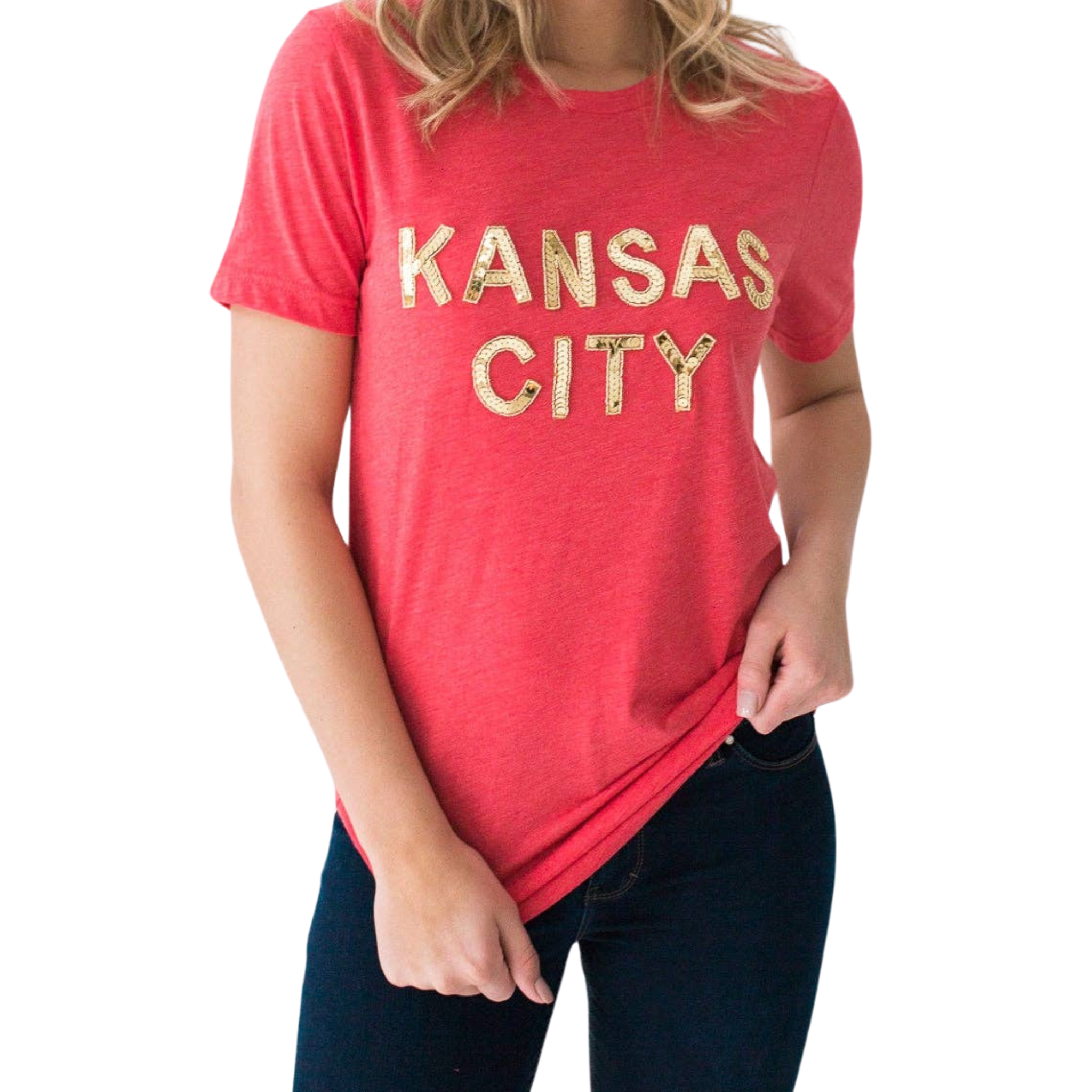 Red Kansas City Crew Tee