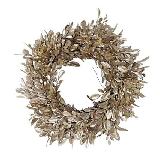 Wreath | Champagne Boxwood | 9"