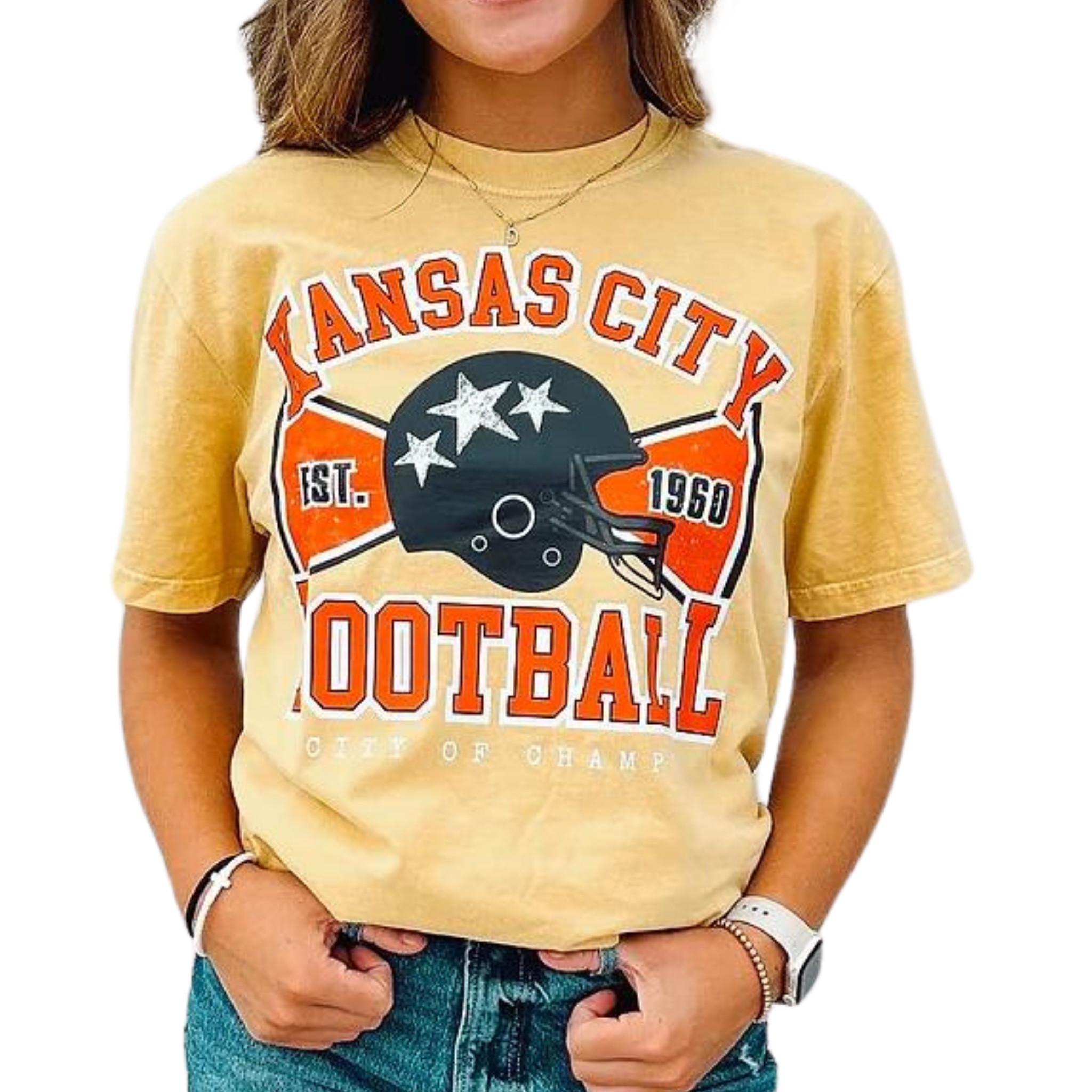 Kansas City Football Star Helmet Tee