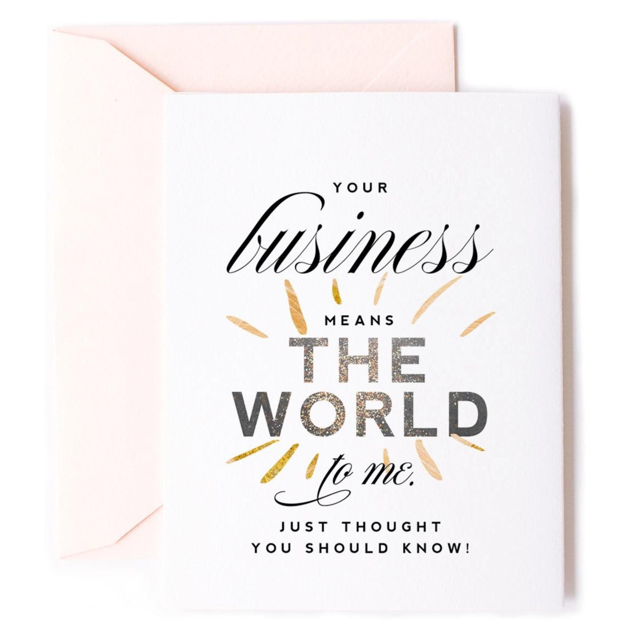 Your Business Means The World Card