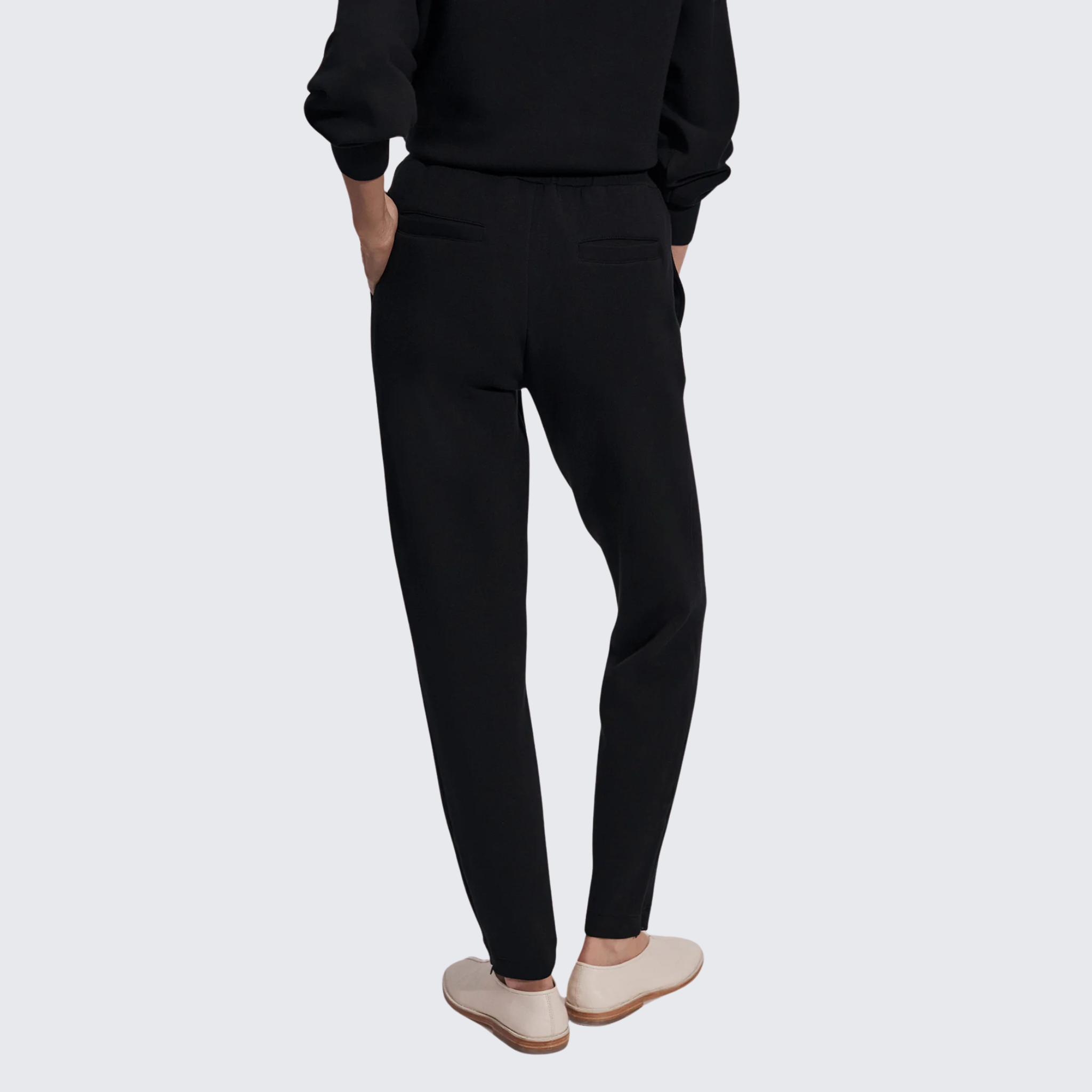 The Slim Zip Hem Pant | Black