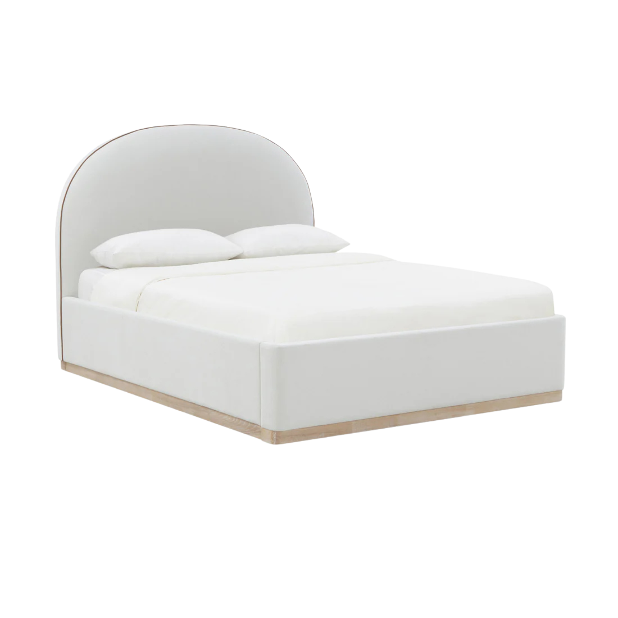 Marlow Velvet Bed | Cream