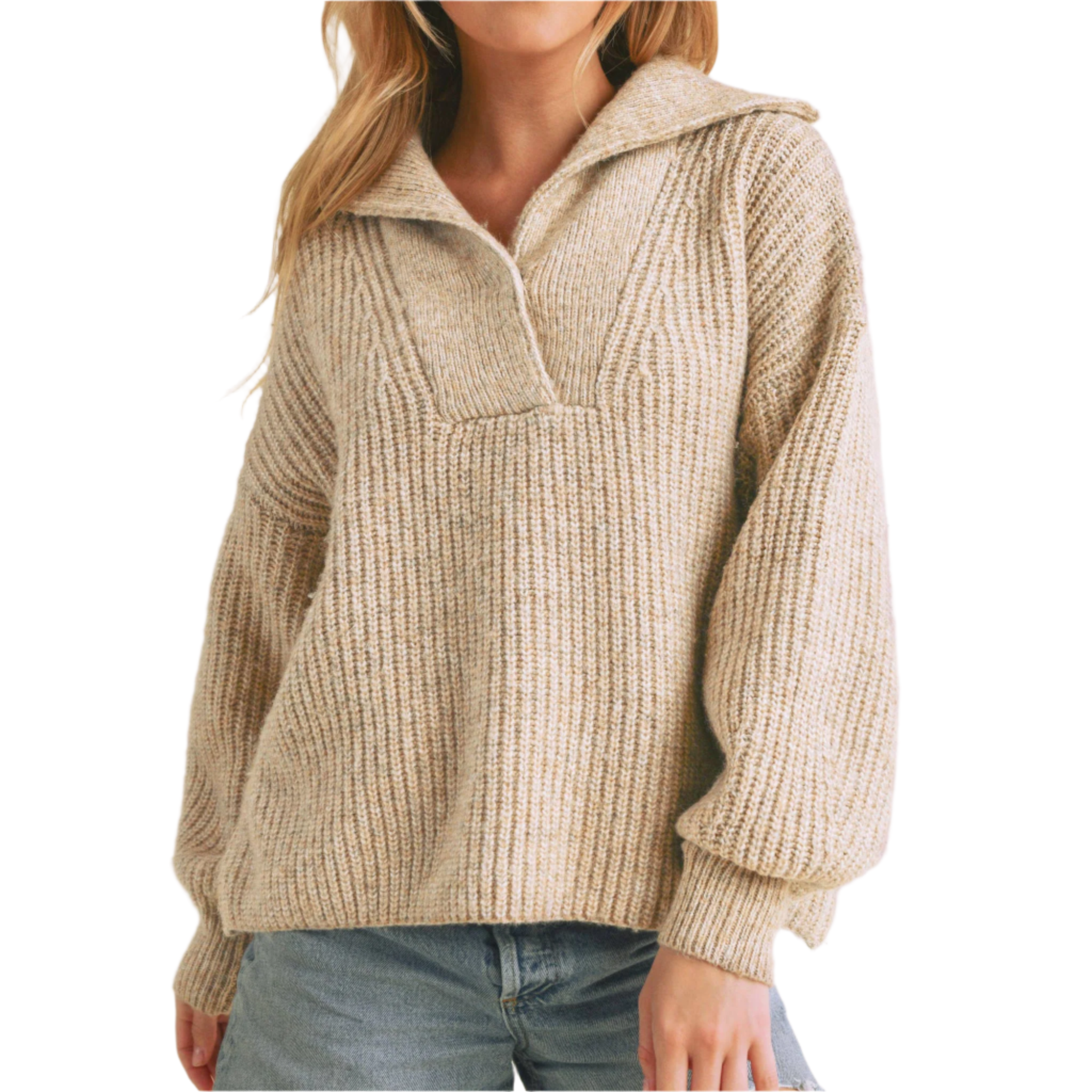 Danae Henley Sweater | Oat