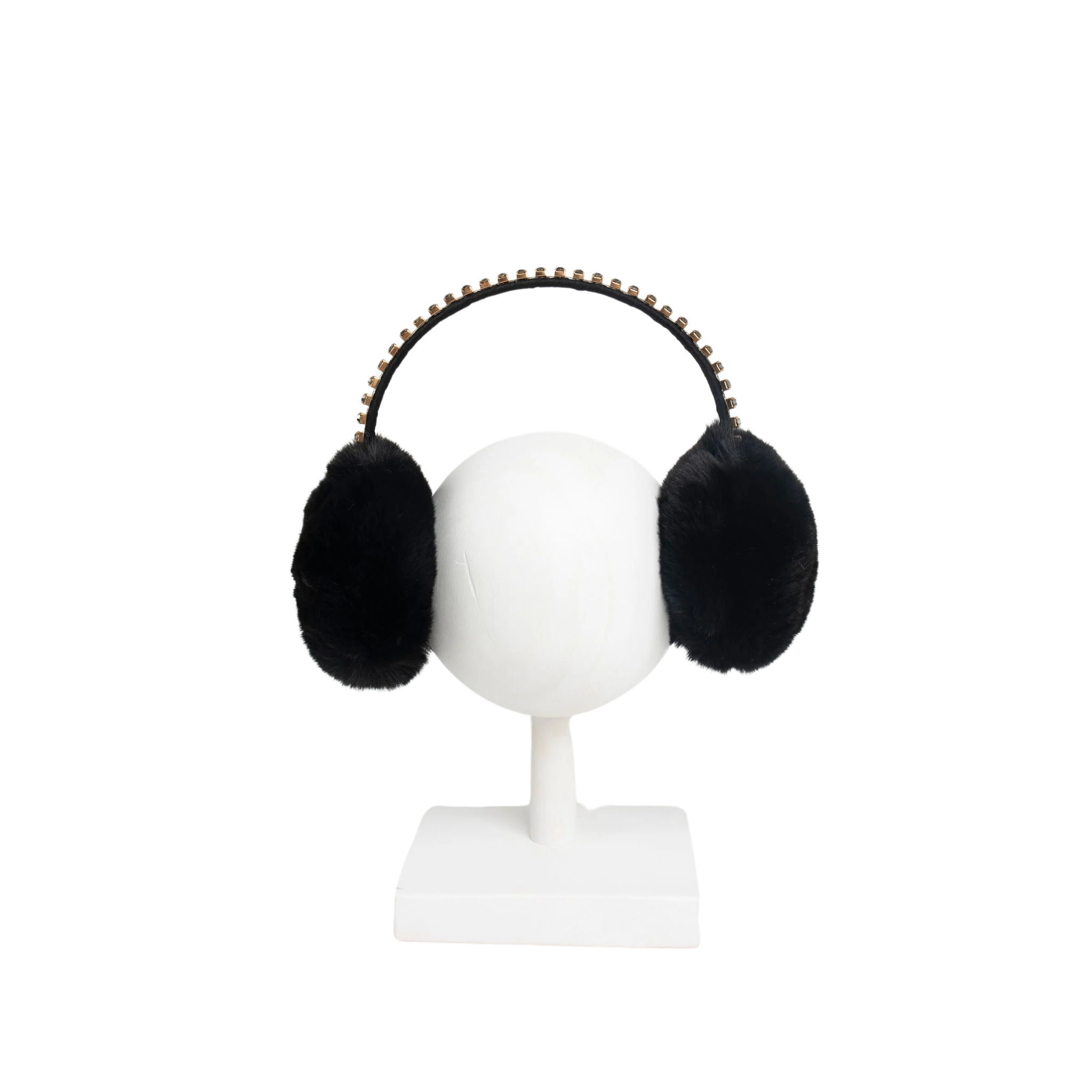 Noel Crystal Earmuff | Black