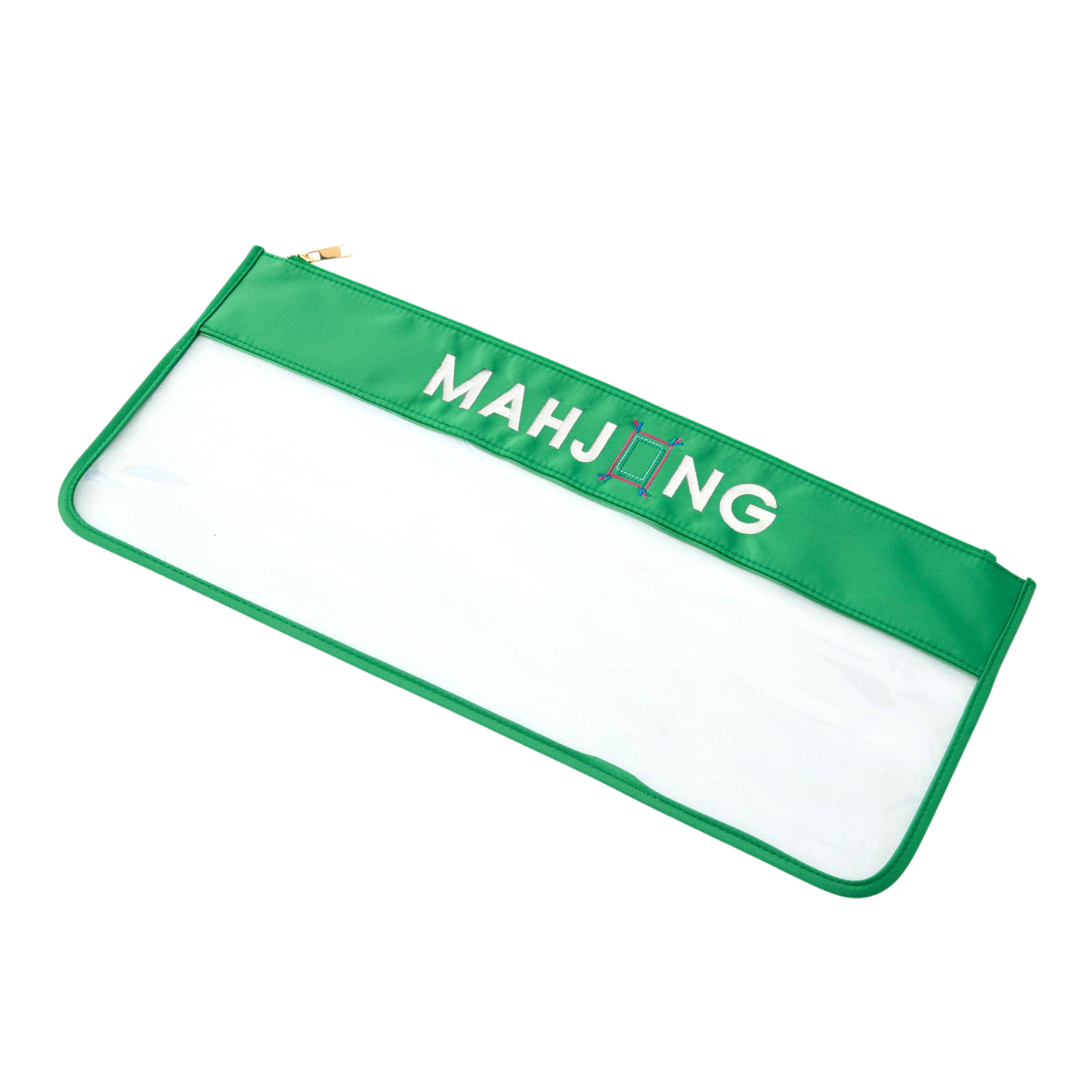 Green Stitched Mahjong Bag