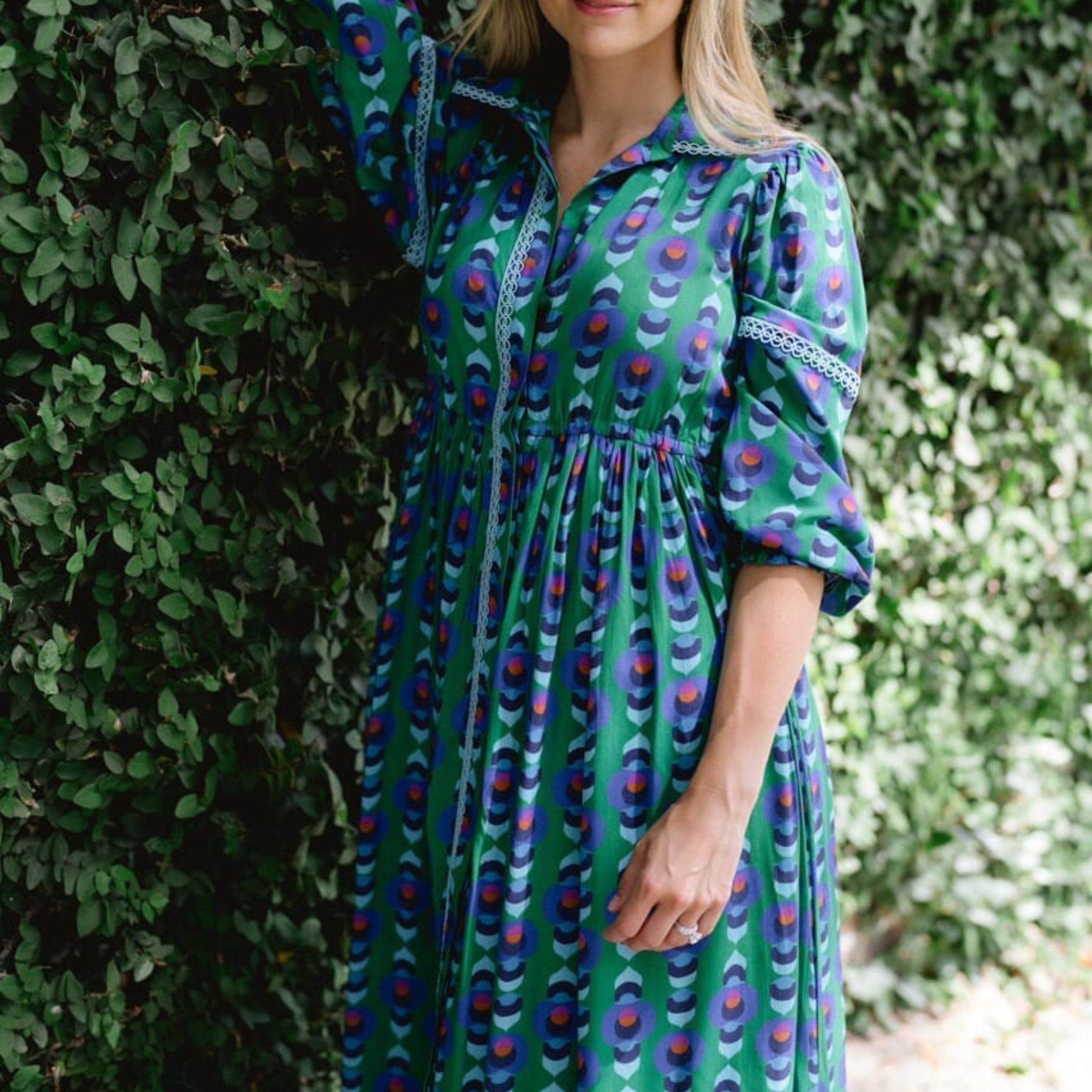 Alexi Maxi Dress | Winter Cobalt Green