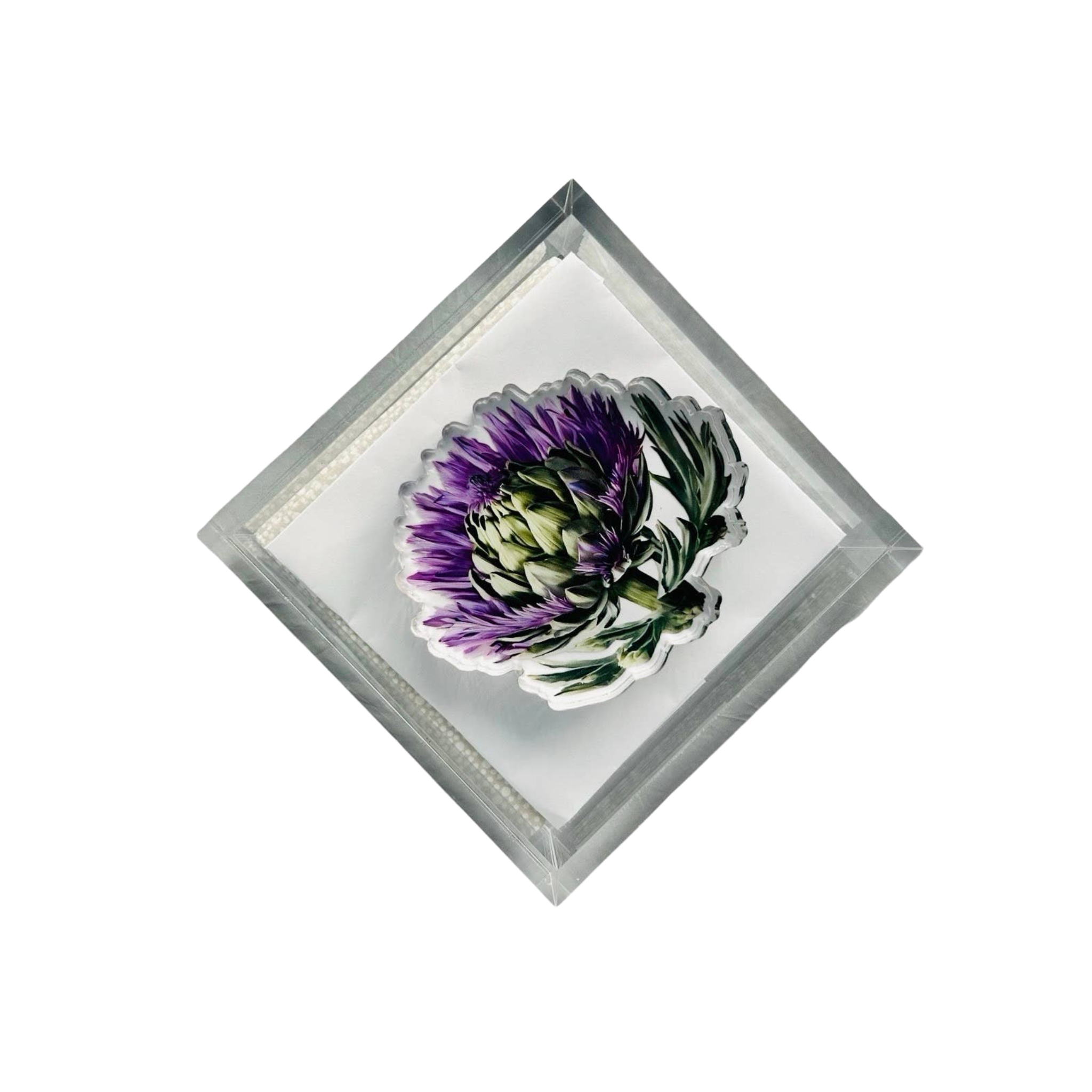 Acrylic Napkin Weight | Artichoke