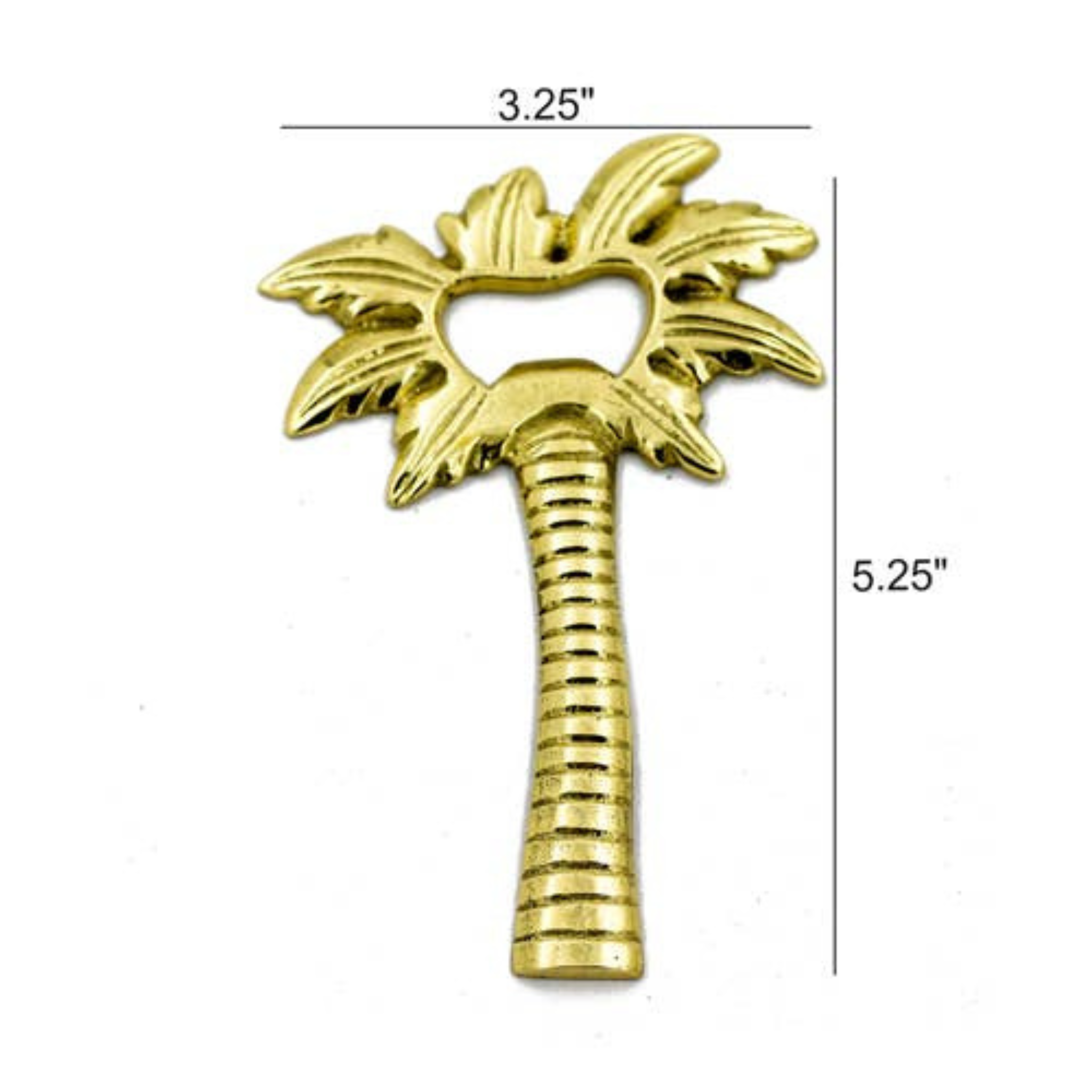 Golden Brass Palm Tree Bottle Opener