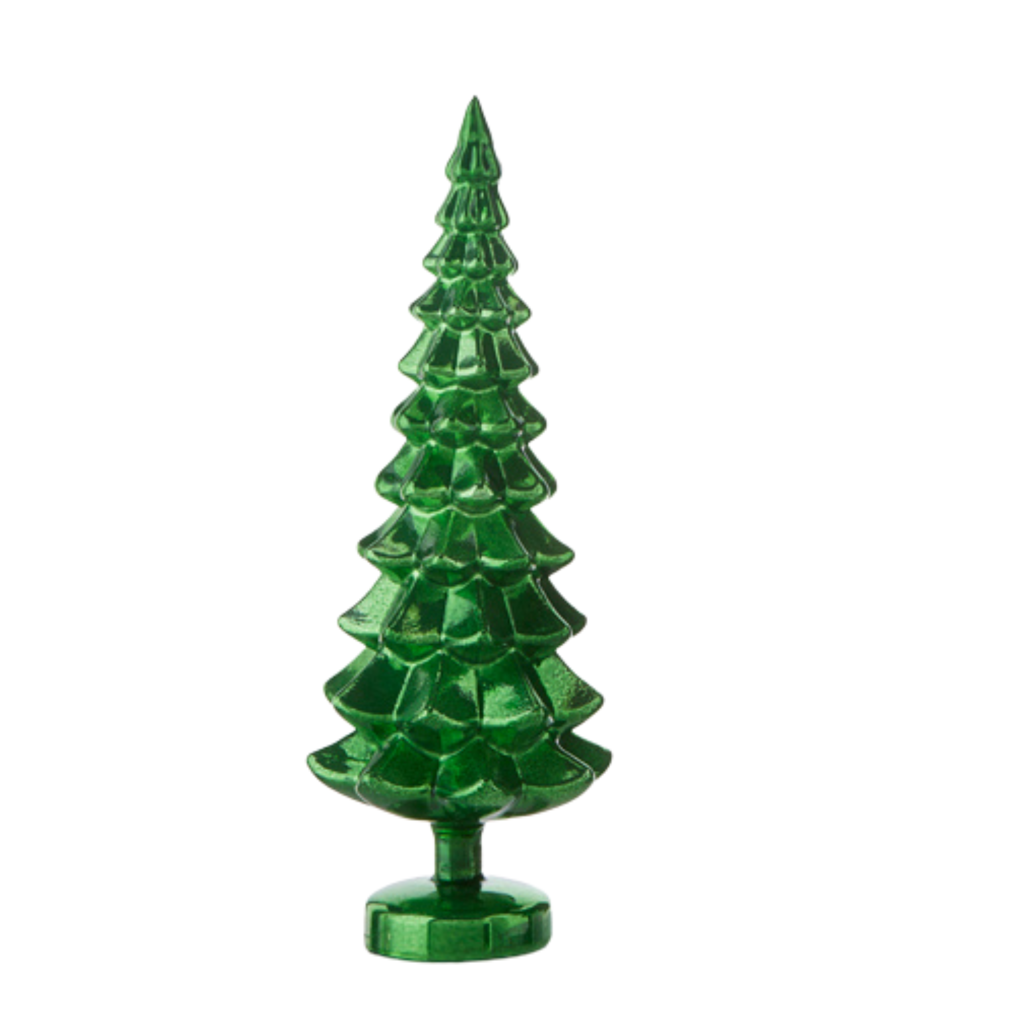 Green Glass Decorative Trees | 2 Sizes