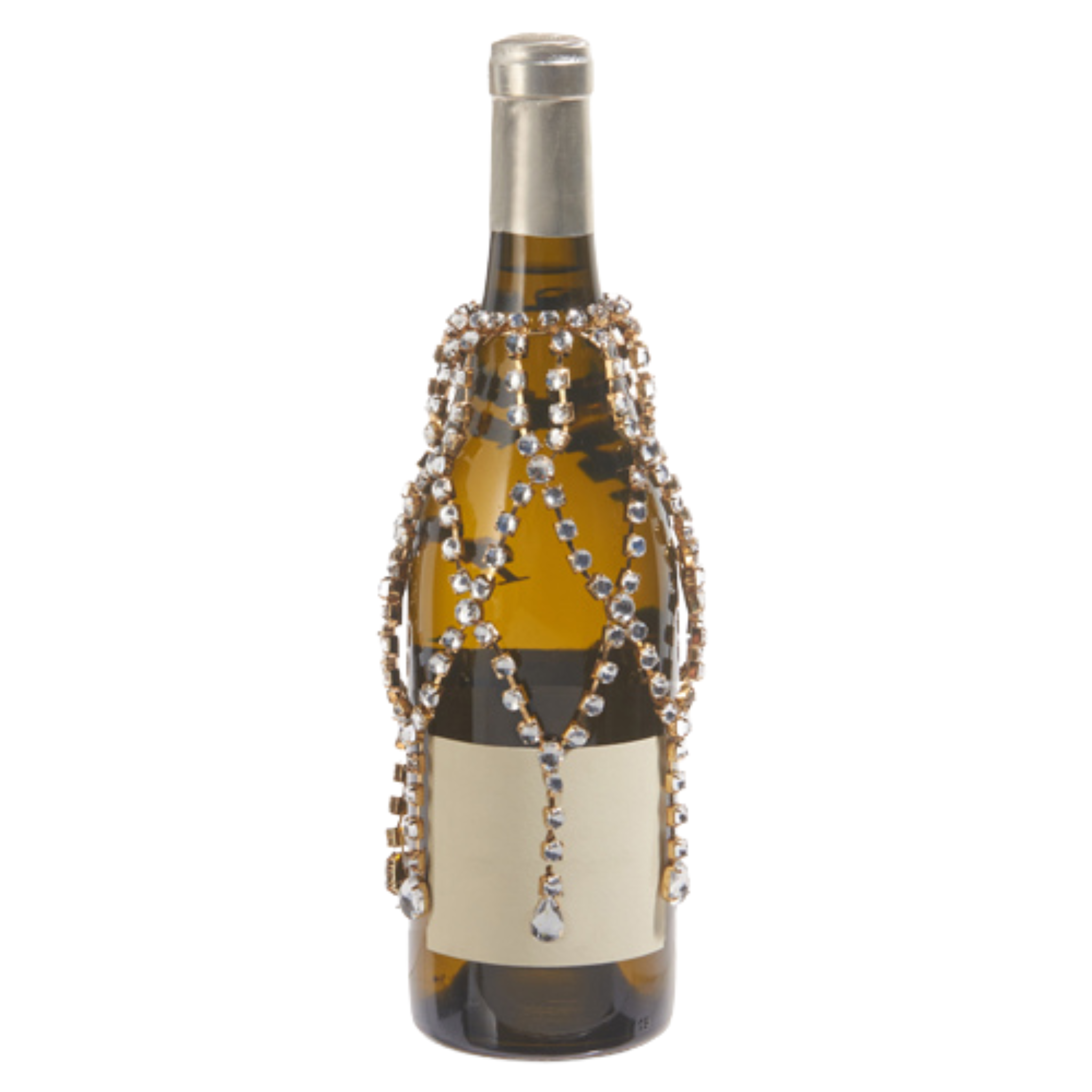 Woven Jewel Wine Bottle Veil | 7"