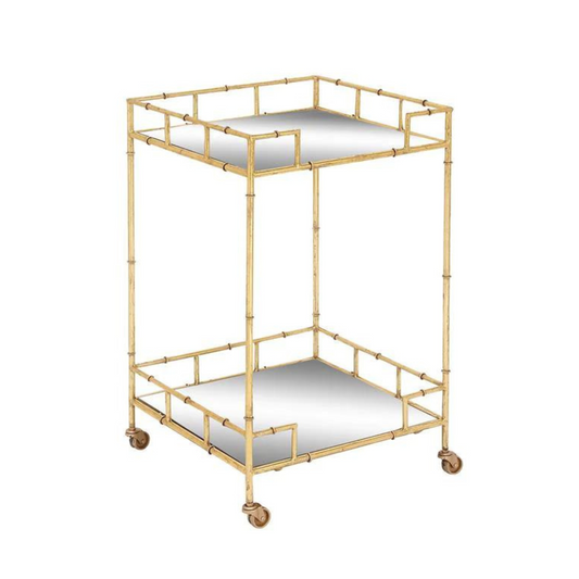 Gold Mirror Bar Cart