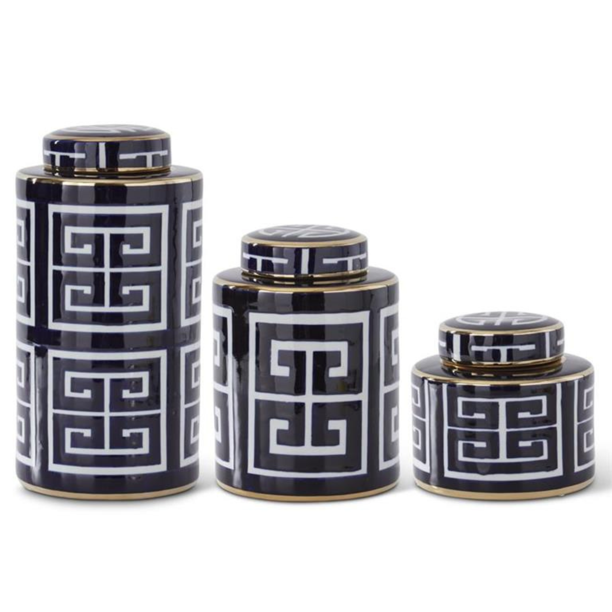 Greek Key Jar (2 Size Options)