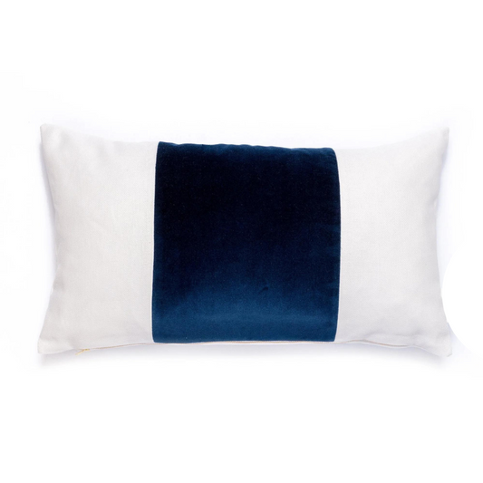 Velvet Stripe Lumbar Pillow