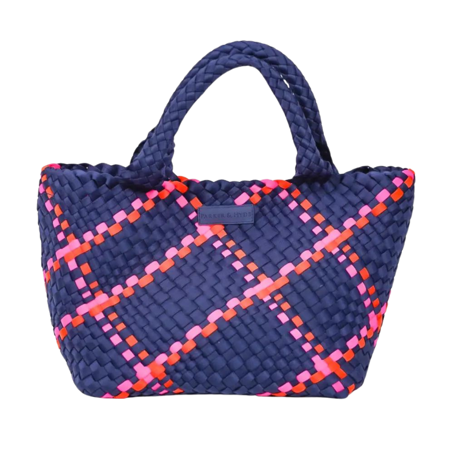 Navy Multi Woven Tote