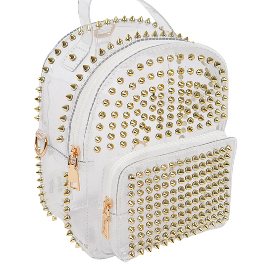Studded Clear Backpack