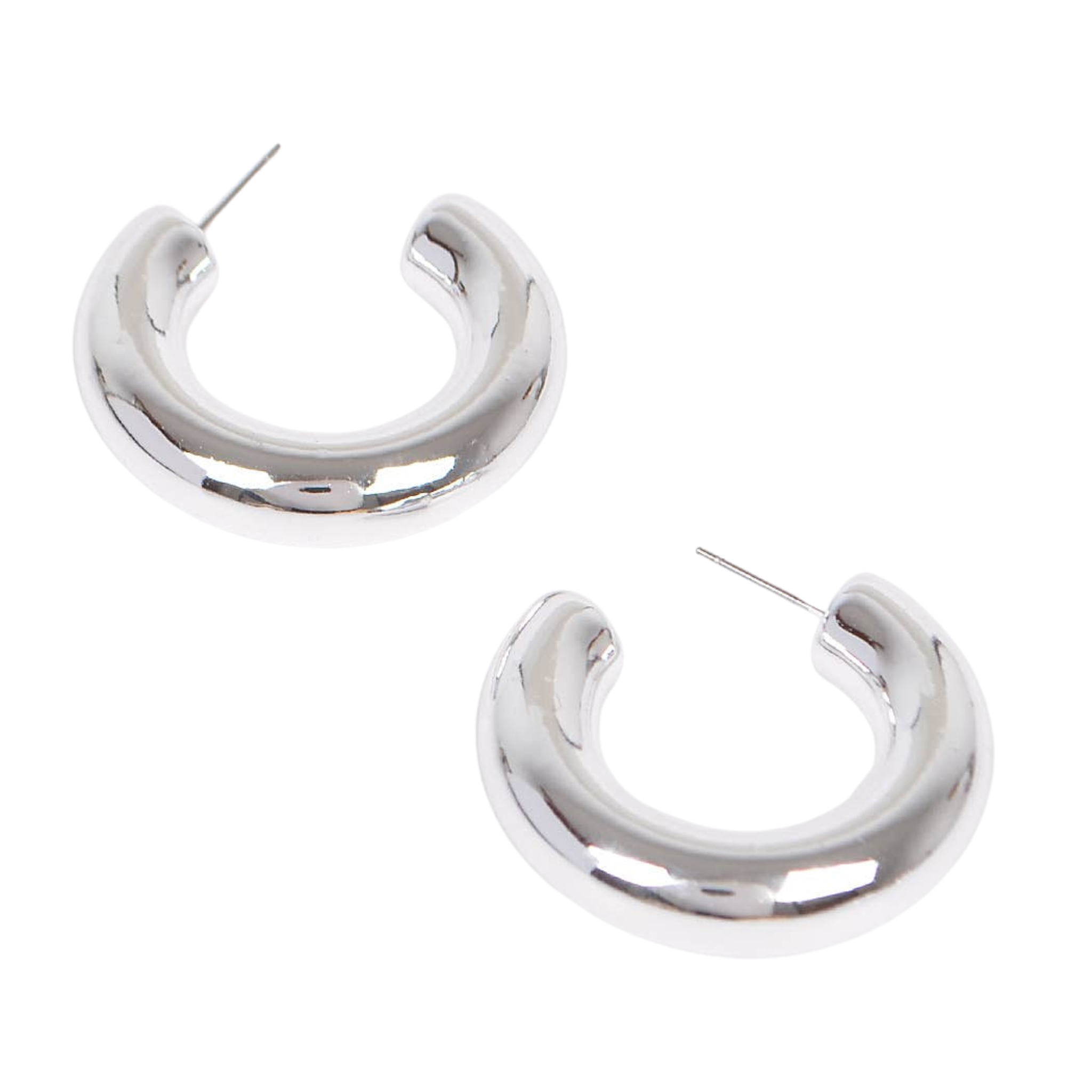 Mini Hoop Earrings | Silver