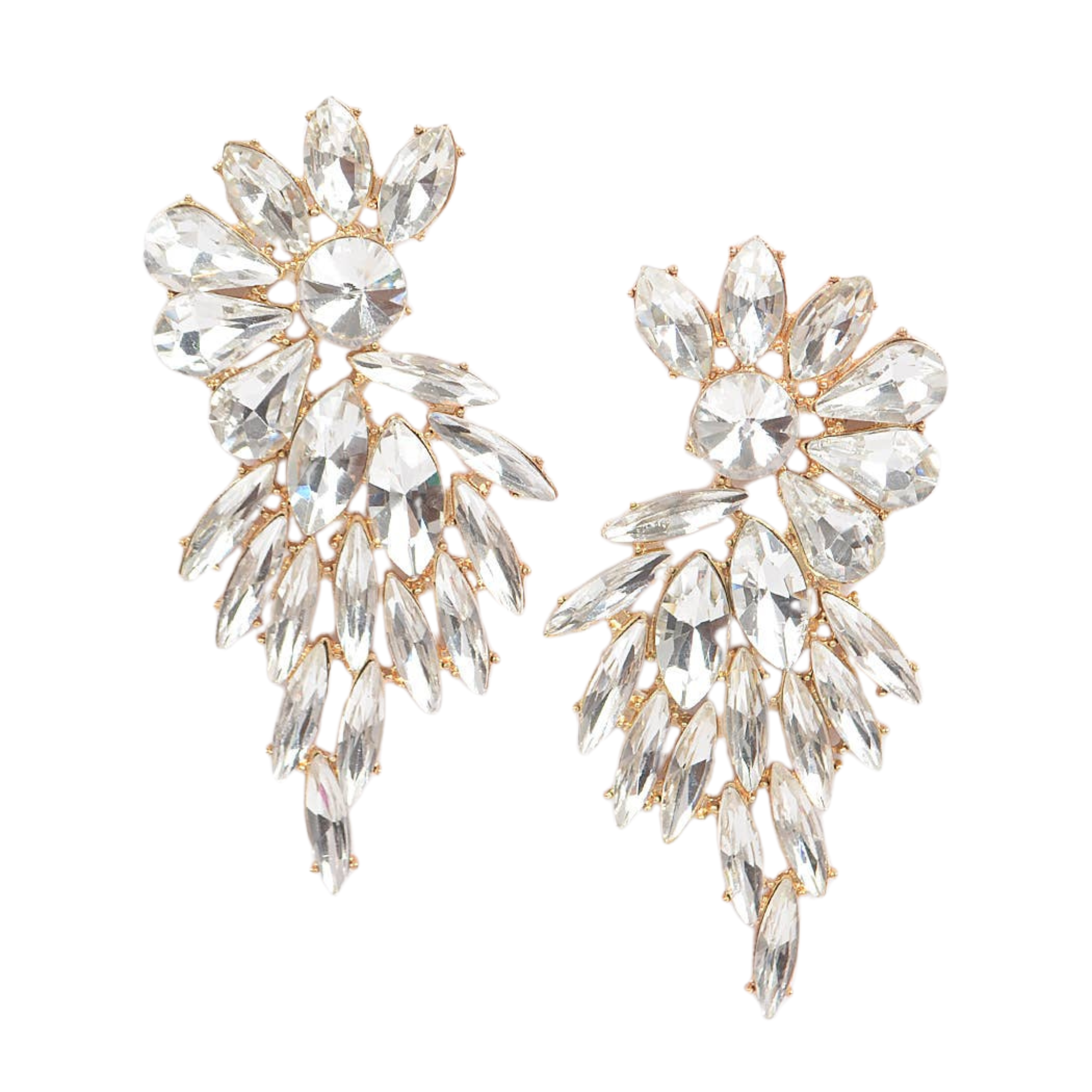 Rhinestone Earrings - Clear