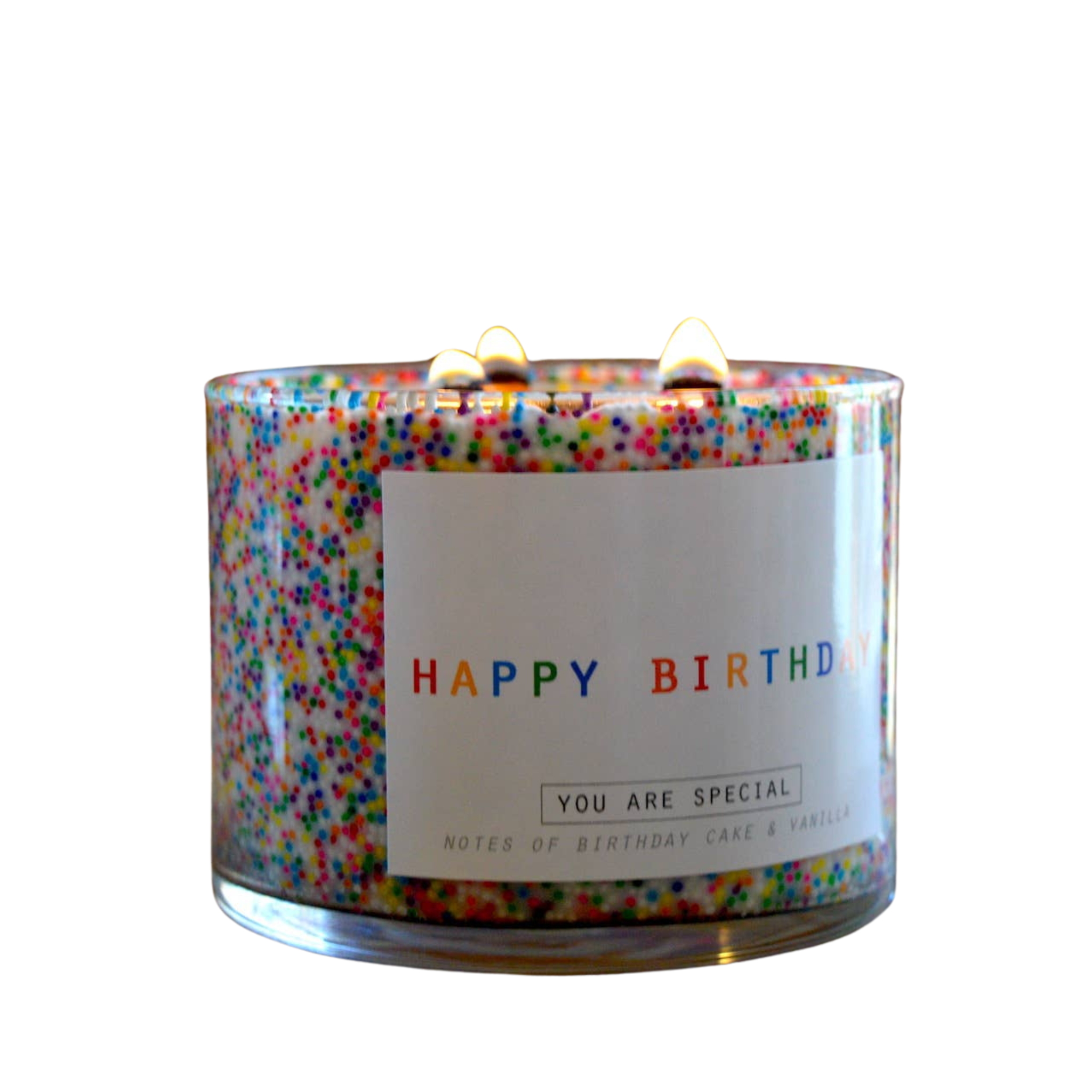 Happy Birthday 3 Wick Candle