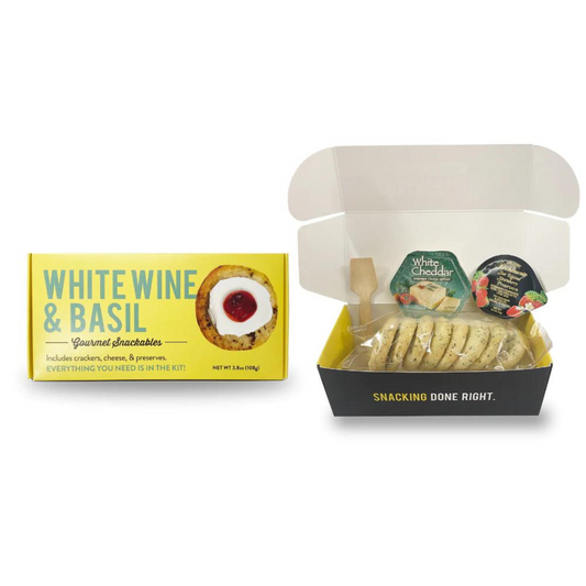 Crackerology Snackable Kits - White Wine & Basil