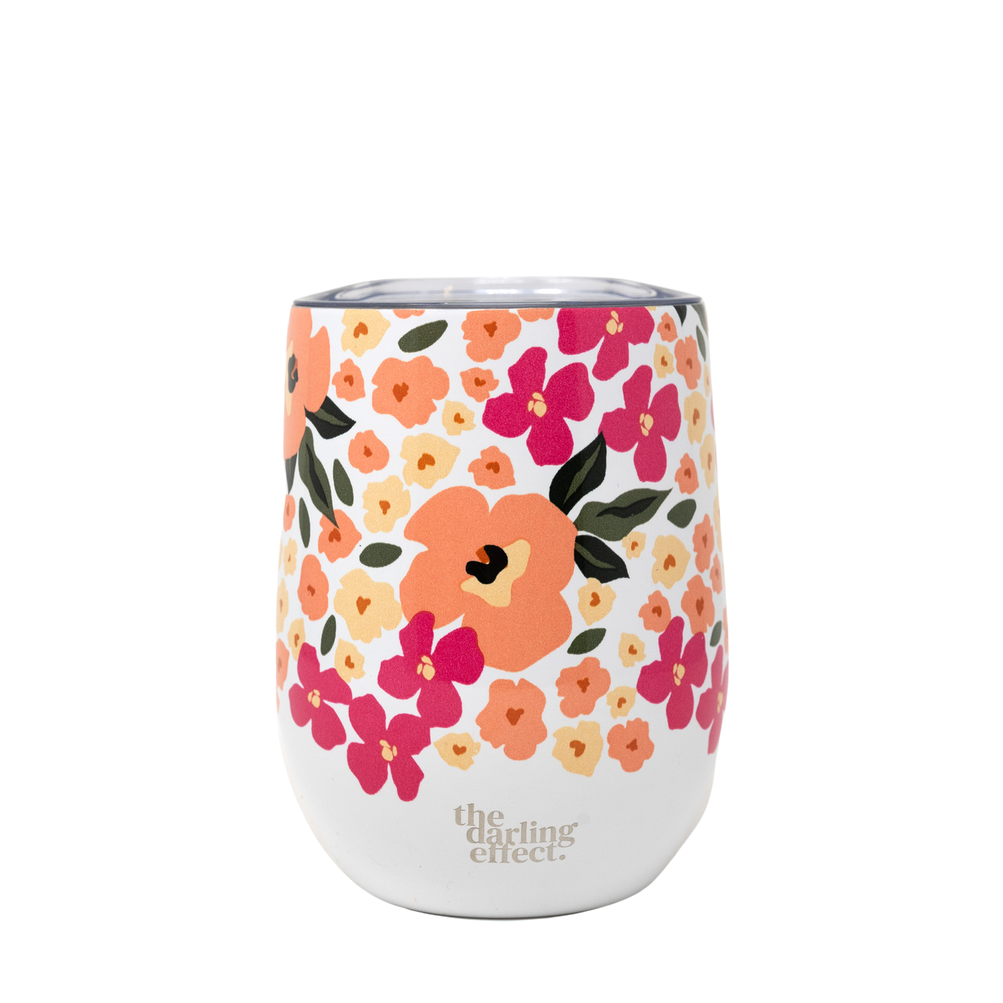 Floral Wine Tumbler - Lively Flora