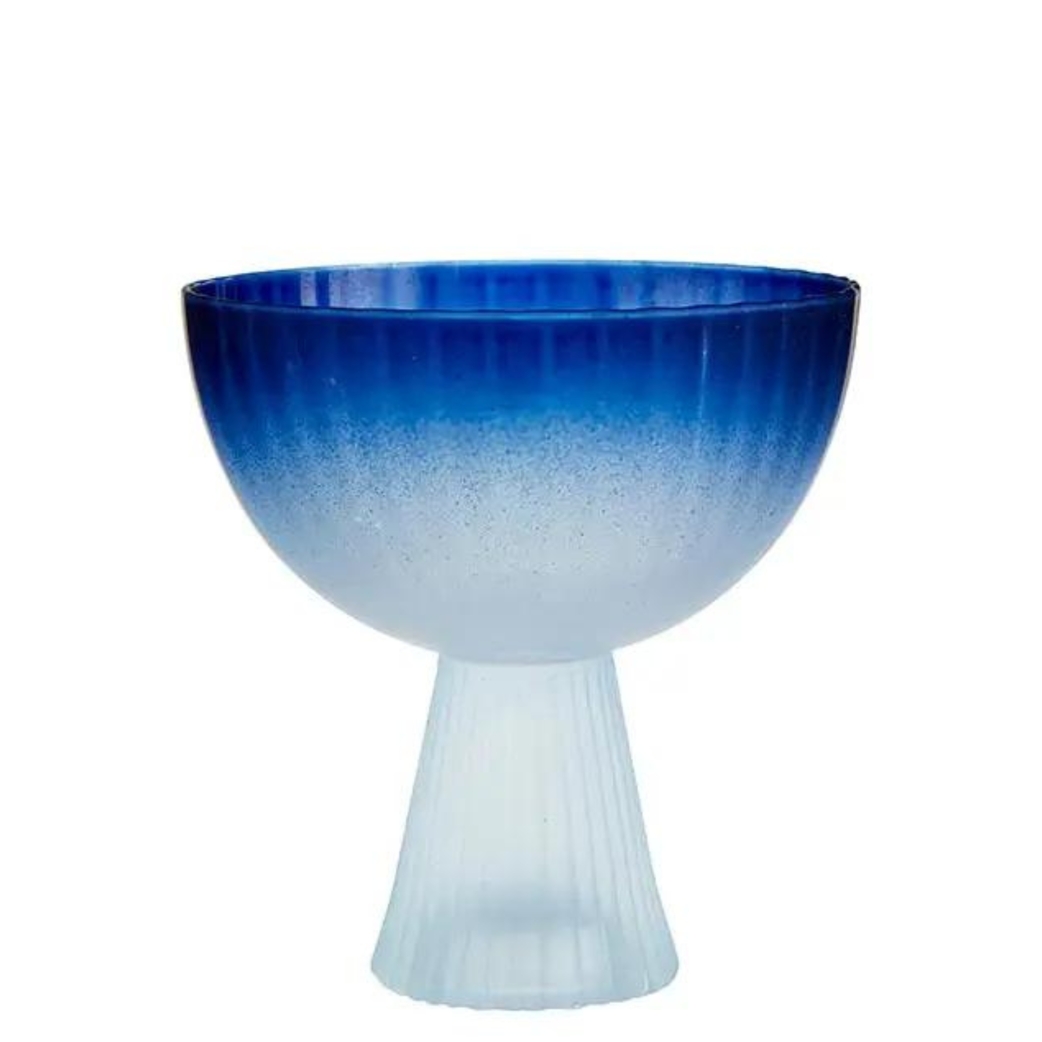 Beveled Coupe Glass | Blue