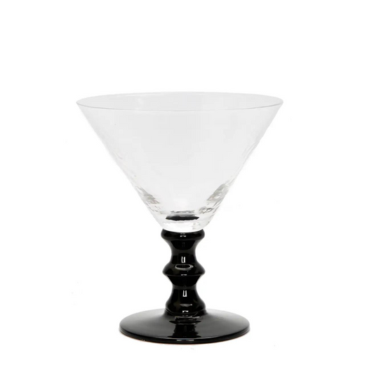 Stemmed Martini Glass | Black