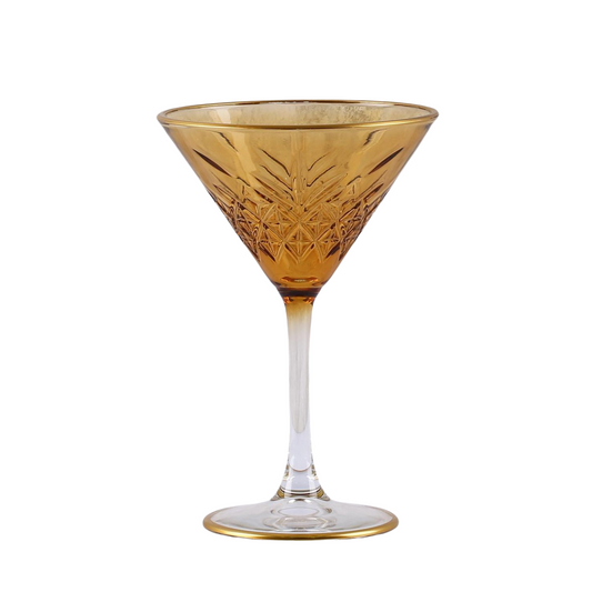 Vintage Martini Glass | Amber