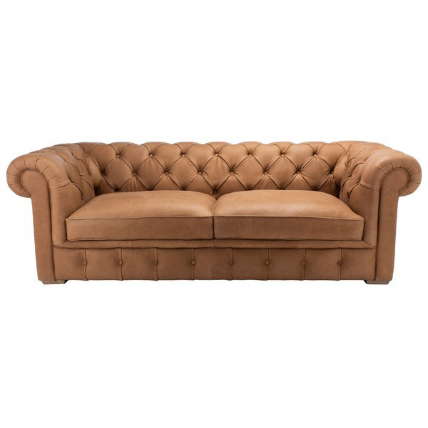 Andres Leather Chesterfield Sofa