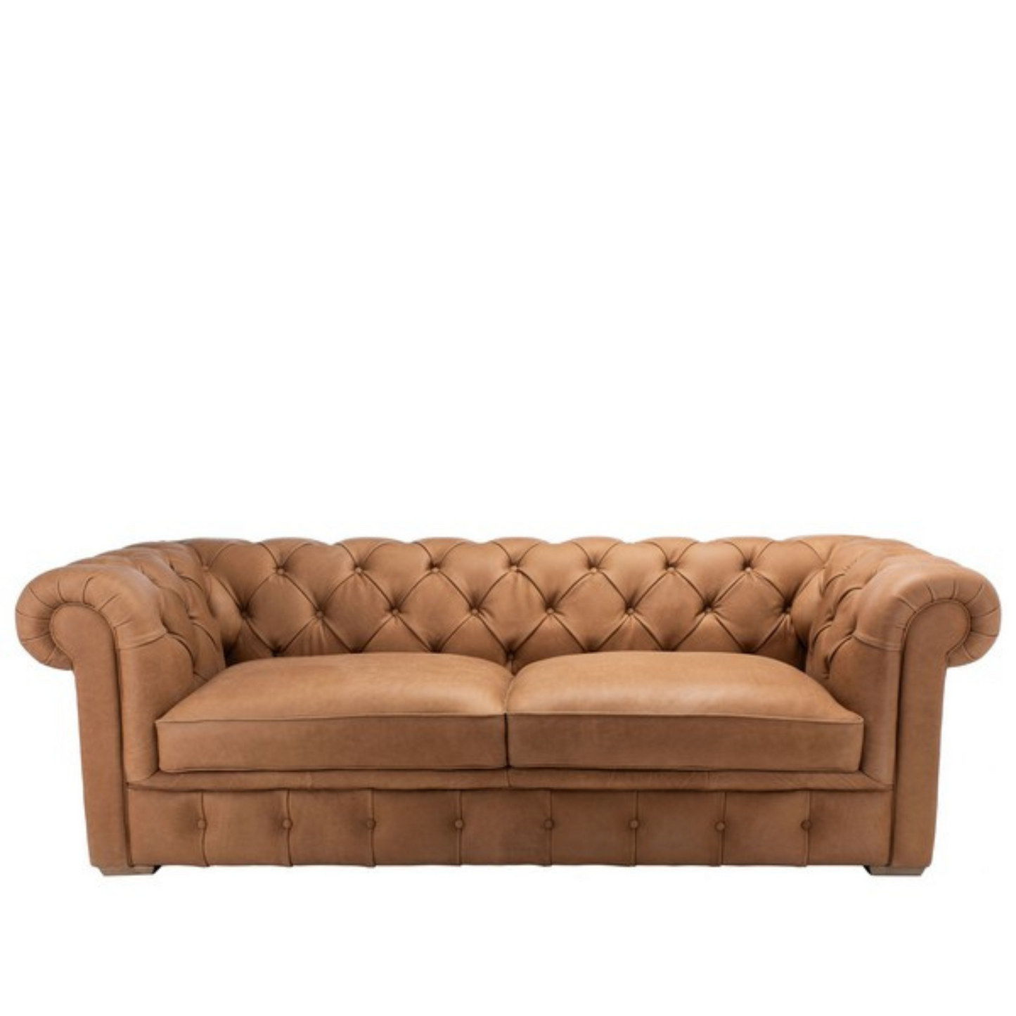 Andres Leather Chesterfield Sofa