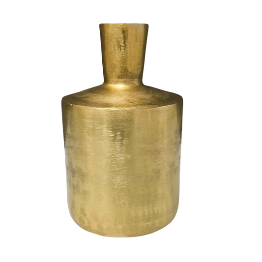 Gold Etched Flower Vase | Small