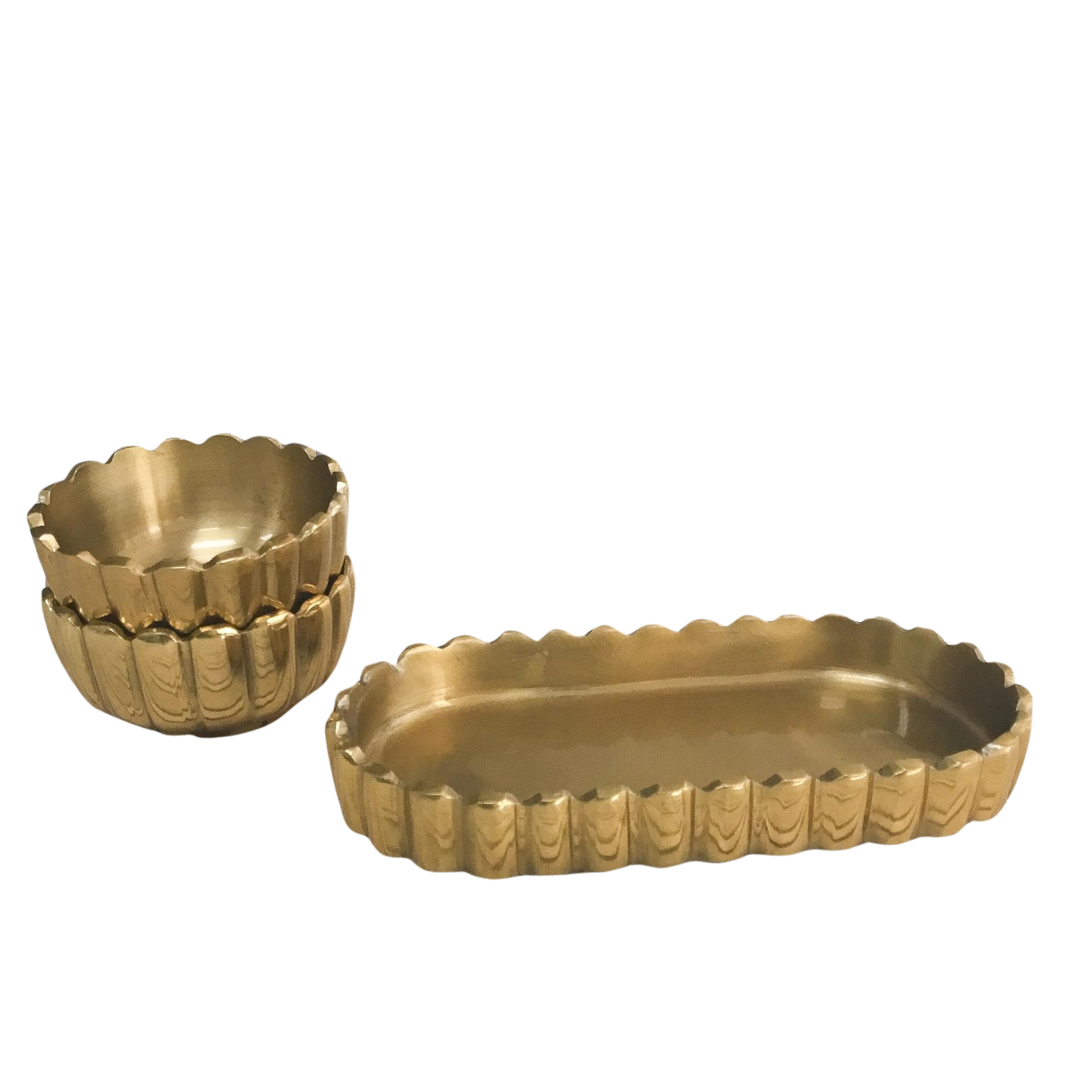 Opulent Gold Aluminum Serveware | 2 Options