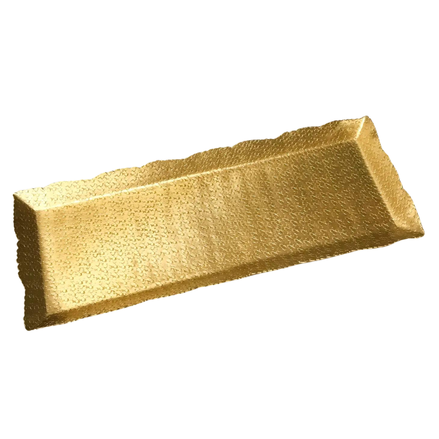 Gold Hammered Cutting Tray