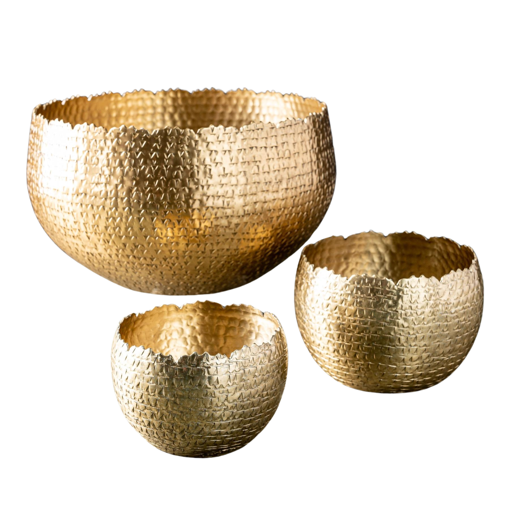 Gilded Hammered Bowl (3 Size Options)