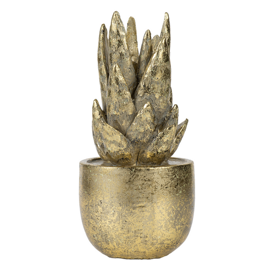 Gold Succulent Figurine