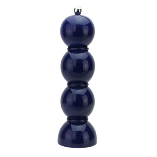 Lacquer Bobbin Salt Or Pepper Grinder | Navy