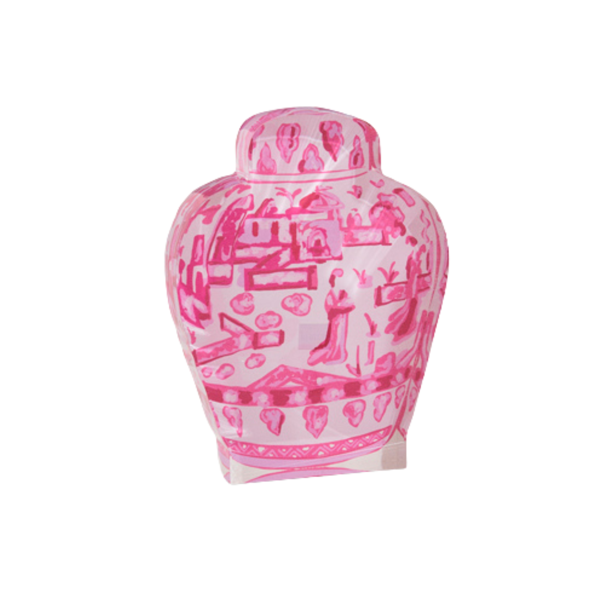 Pink Chinoiserie Container - 2 Sizes