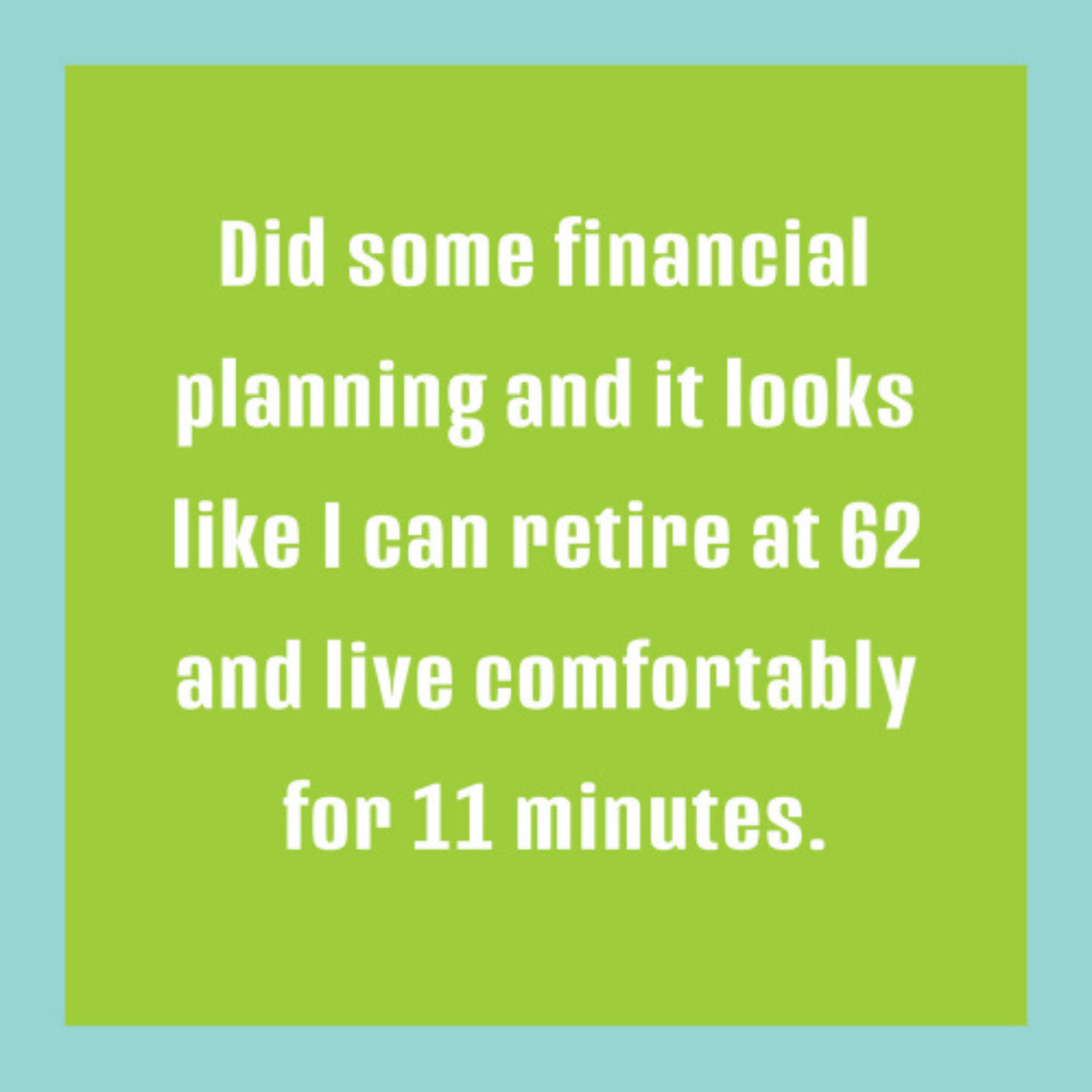 Financial Plan Greeting Card