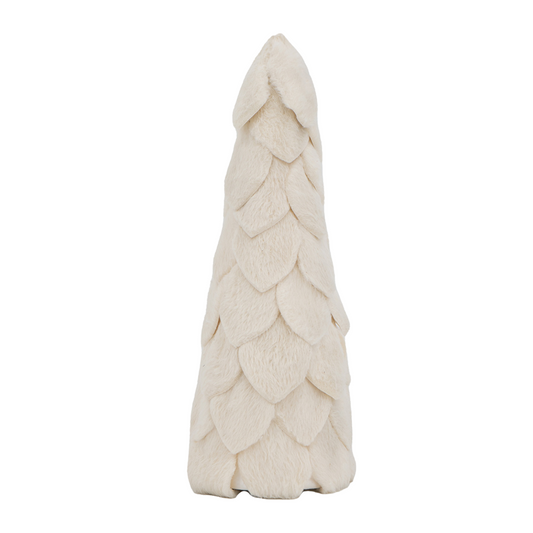 Ivory Fur Cone Tree | 16"