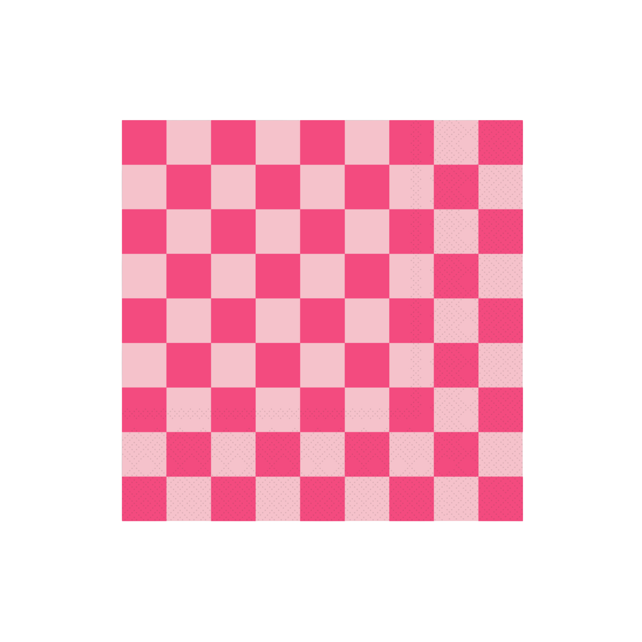 Pink Checker Paper Napkins