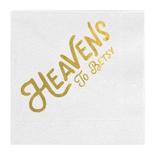 Heavens To Betsy Paper Cocktail Napkins