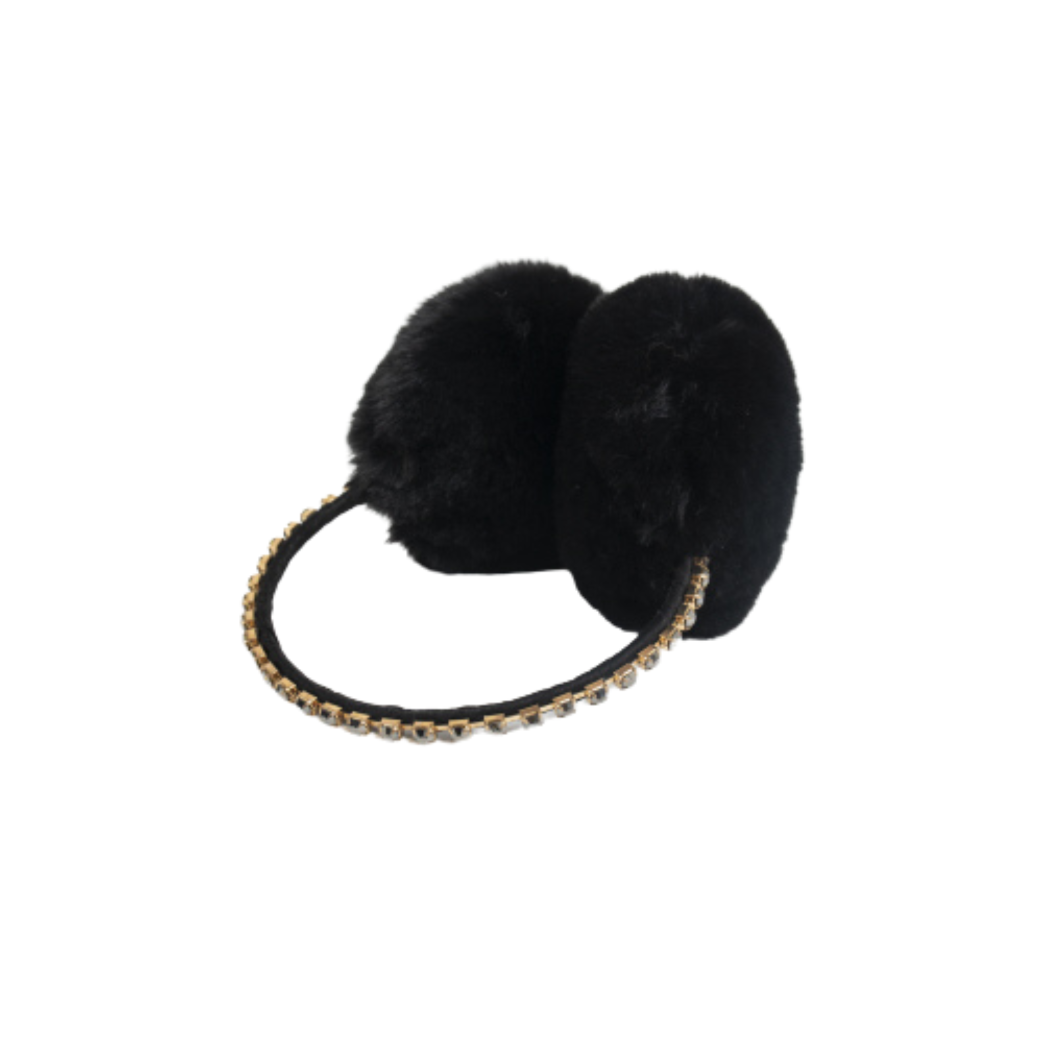 Noel Crystal Earmuff | Black